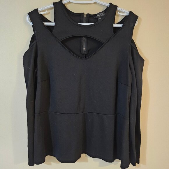 Michel Studio Collection Women's Cold Shoulder Top - Size L - Picture 1 of 8